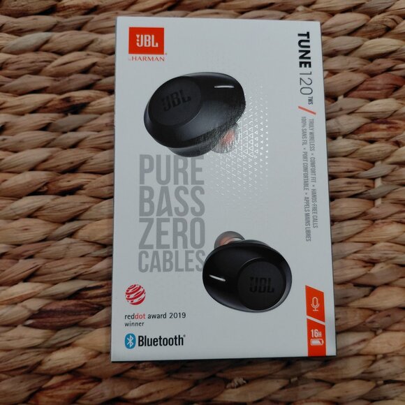 JBL Tune 120TWS - True Wireless in-Ear Headphone - Black NIB NEW